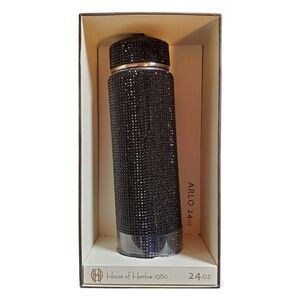 NIB RARE Black Rhinestone House of Harlow Arlo 24oz Tumbler